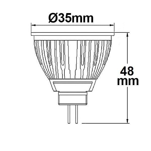 MR11 LED Strahler 3W COB, 38°, warmweiß