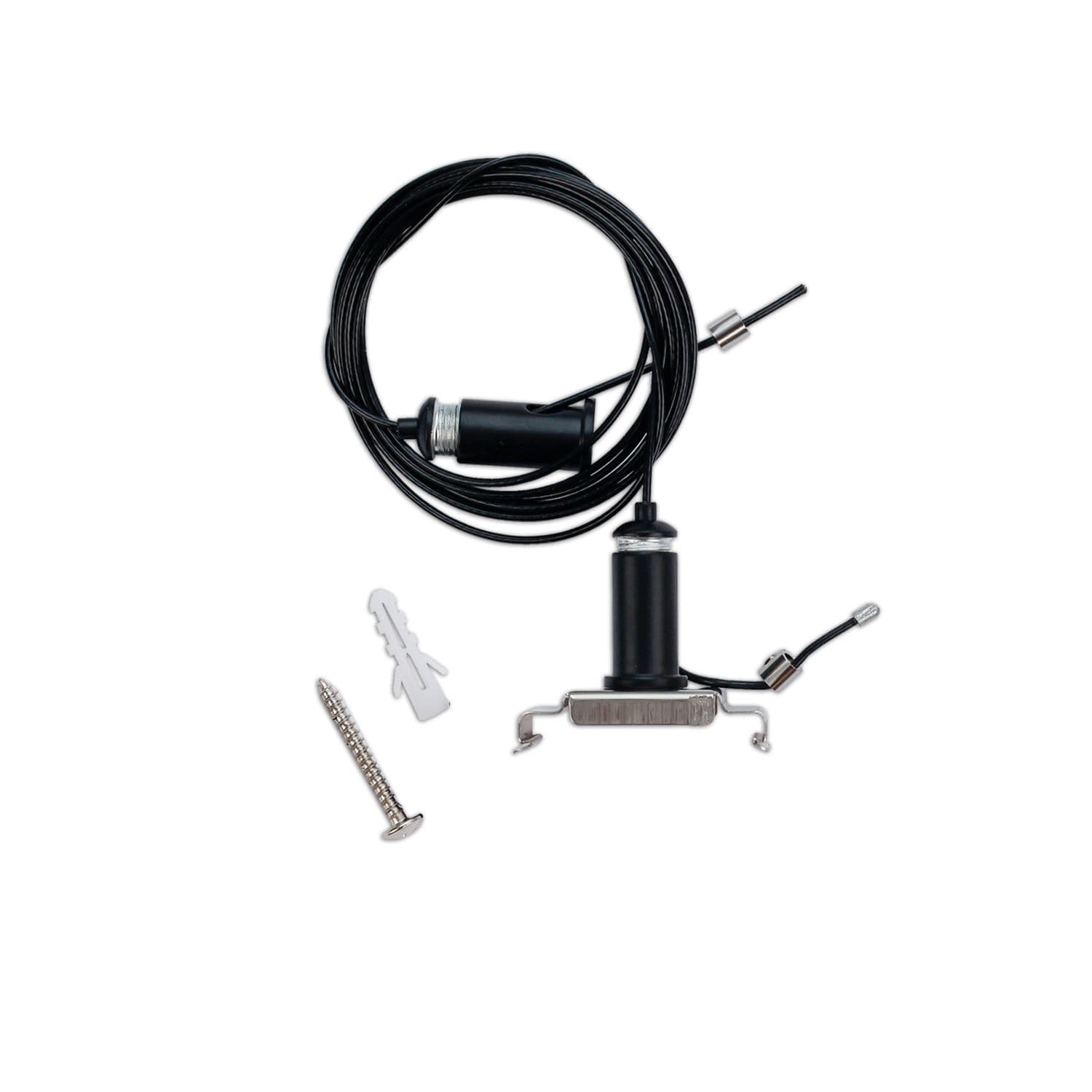 LINKLINE50 Seilabhängung Set (exkl. Baldachin) für LED Hängeleuchte, schwarz