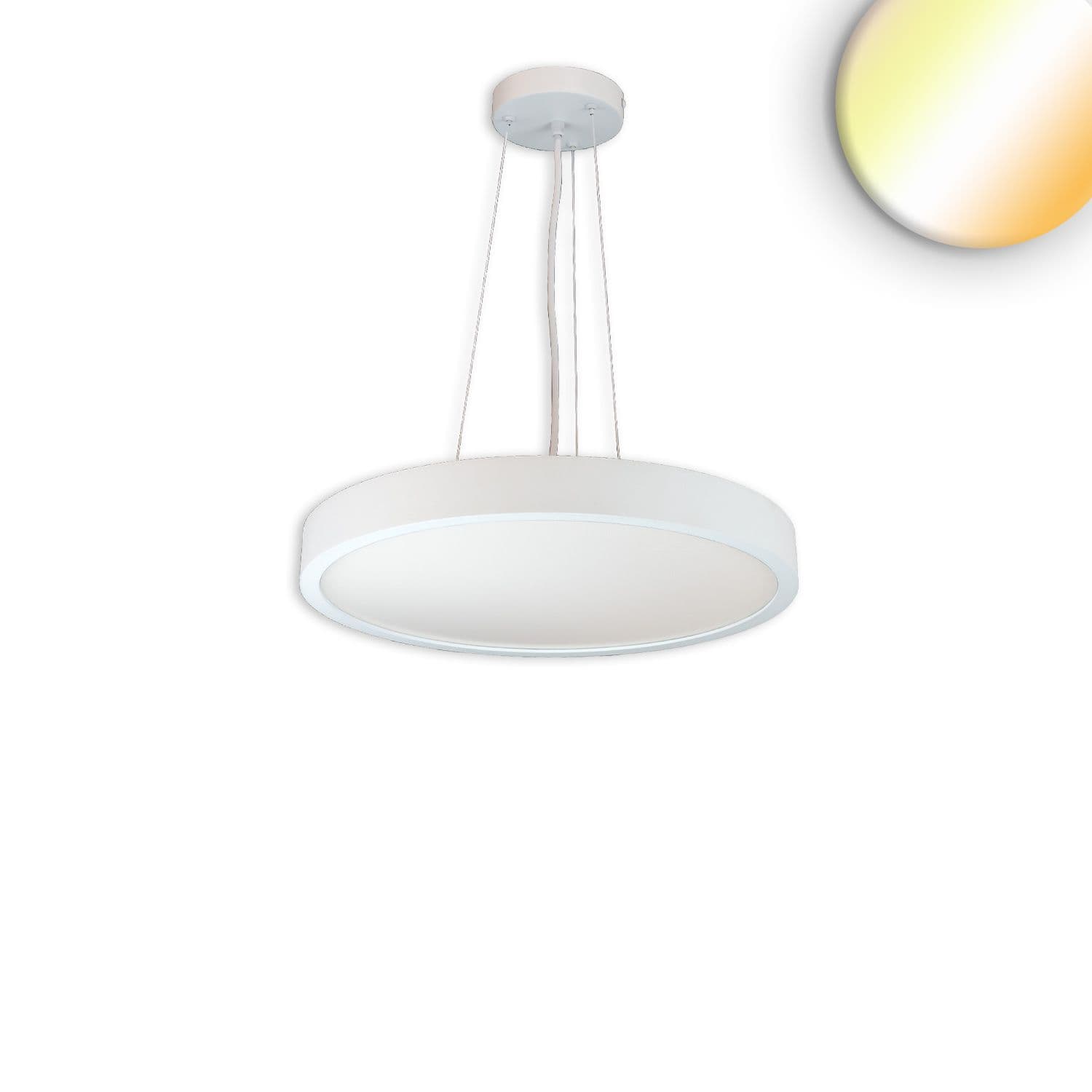 LED Hängeleuchte UGR<19 2H, weiß, 20W|30W+3W, IP42, DN400, 2700|3000|4000K, dimmbar, Up&Down