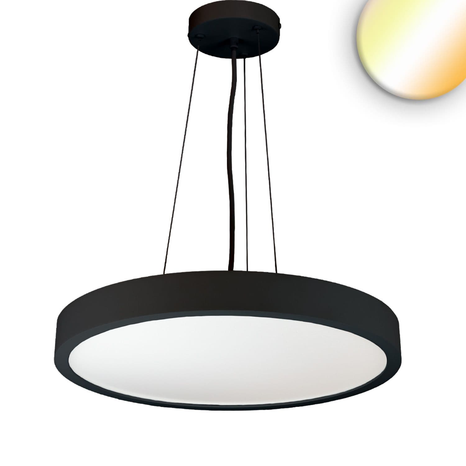 LED Hängeleuchte UGR<19 2H, schwarz, 80W|100W+8W, IP42, DN1000, 2700|3000|4000K, dimmbar, Up&Down