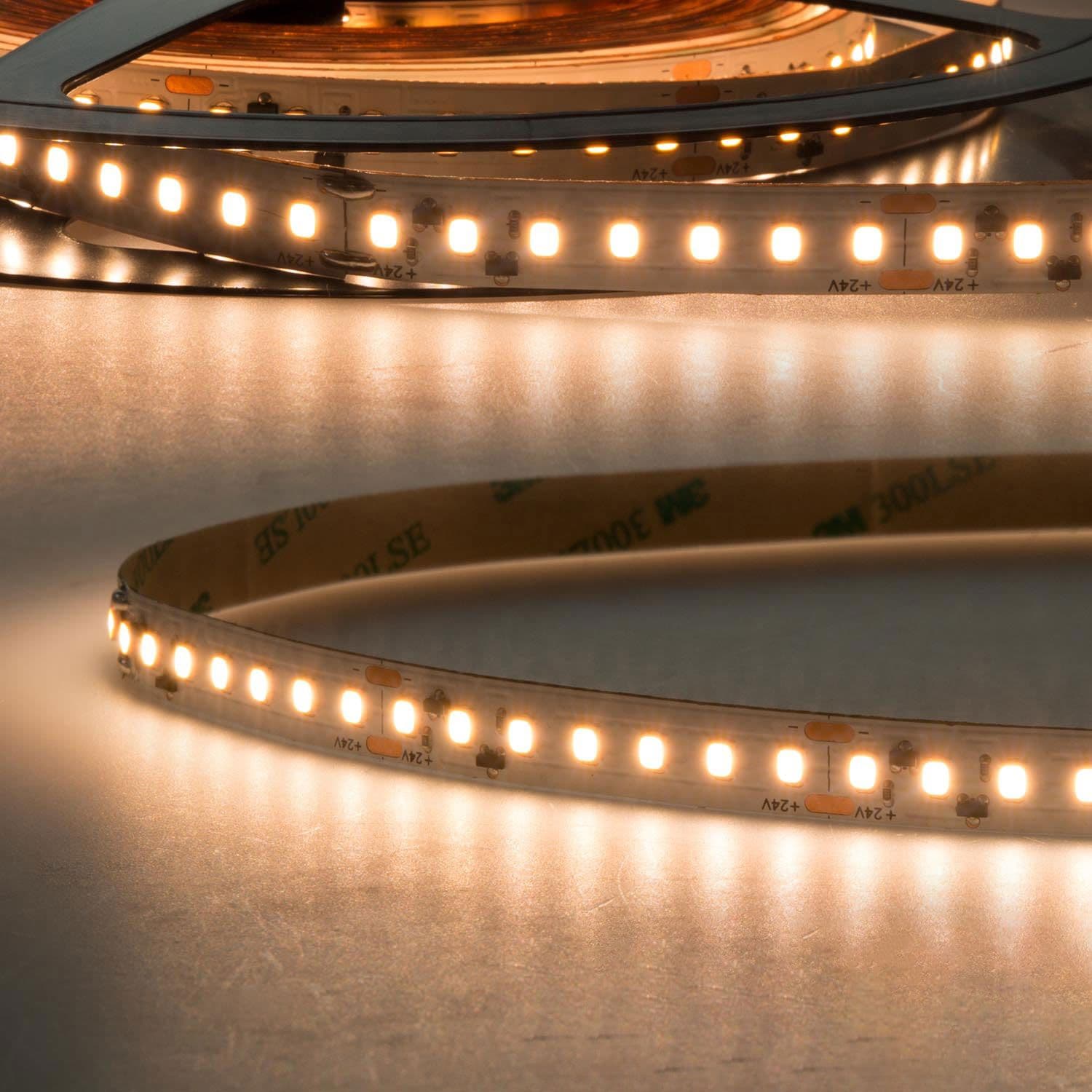 LED CRI930 Vollspektrum Linear Flexband, 24V DC, 14W, IP20, 3000K, 5m Rolle, 160 LED/m