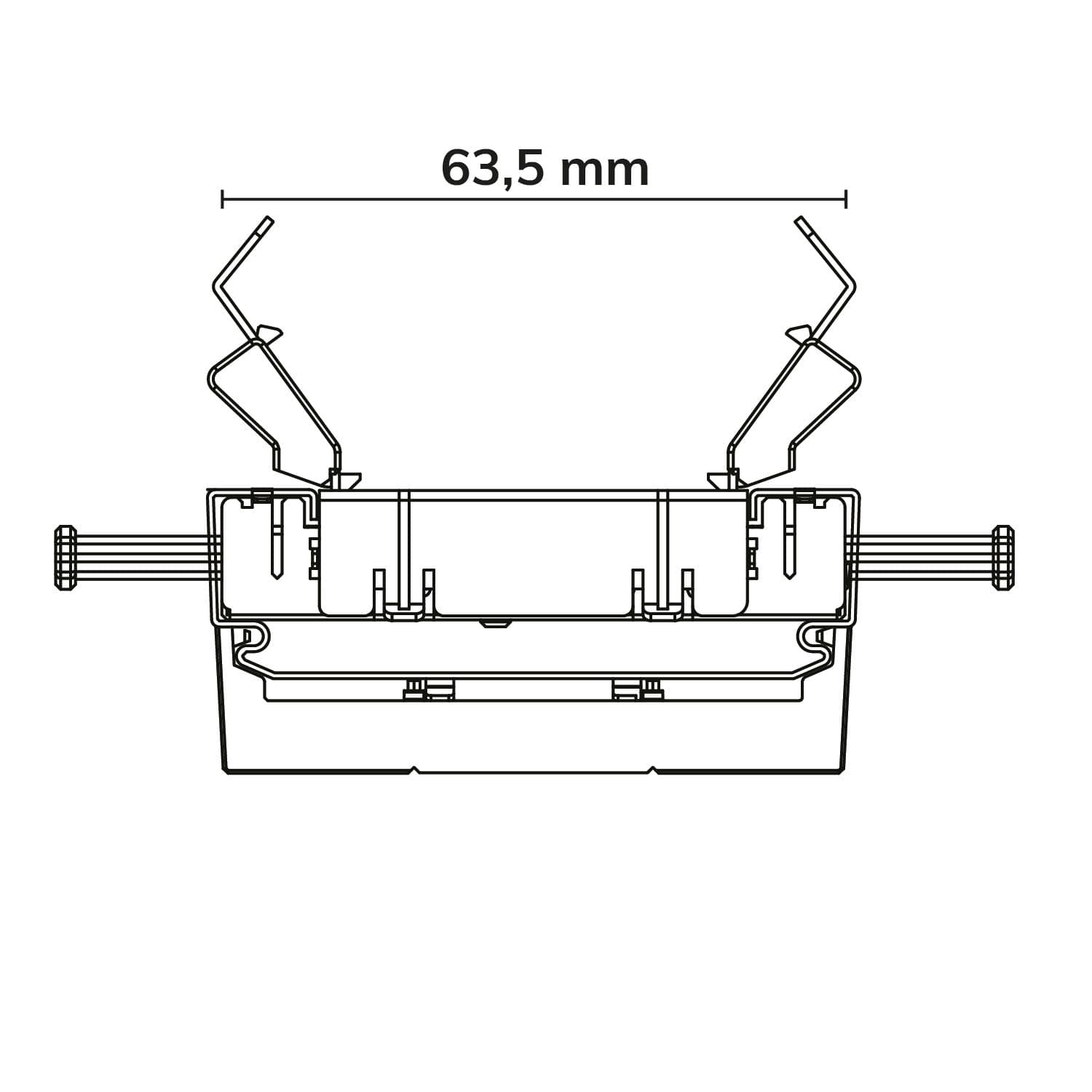 FastFix LED Linearsystem R XL Modul 1528mm 25-75W, 4000K, 120°, 160lm/W