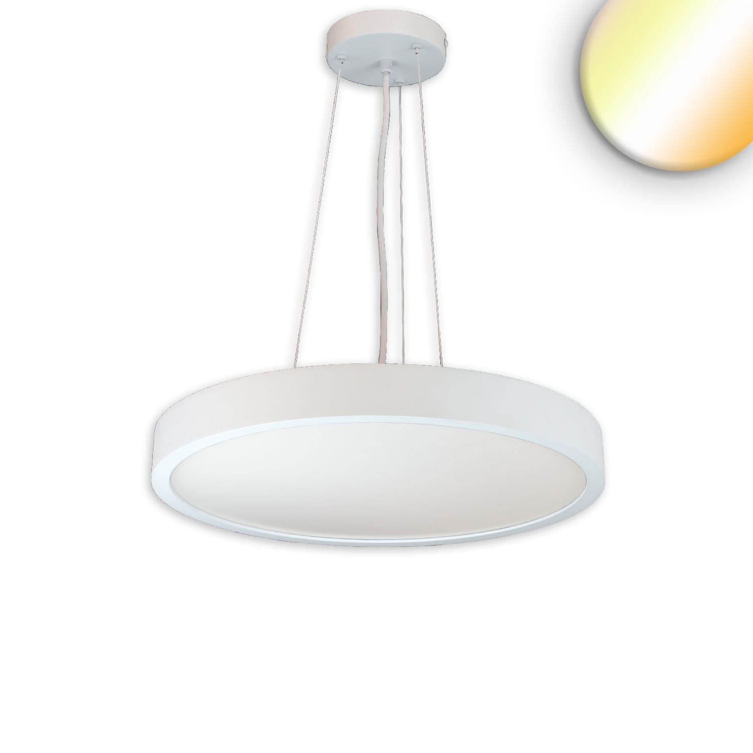 LED Hängeleuchte UGR<19 2H, weiß, 40W|50W+6W, IP42, DN600, 2700|3000|4000K, dimmbar, Up&Down