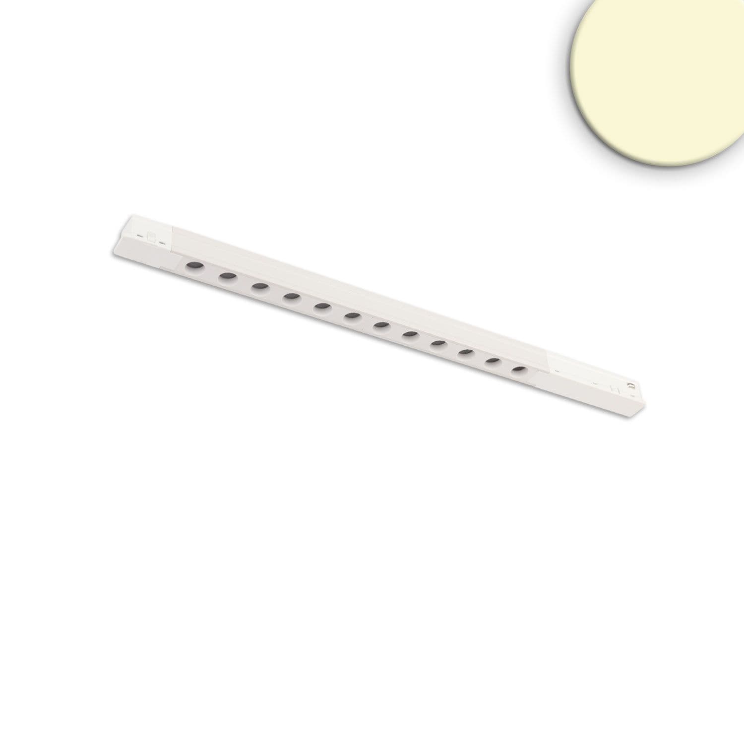 Track48 Leuchte Mini Raster, weiß, 34cm, 12W, 36°, UGR<19, 48V DC, 3000K, CRI90