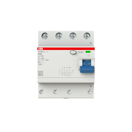FI-Schutzschalter FX204 A, 4-polig, FX200