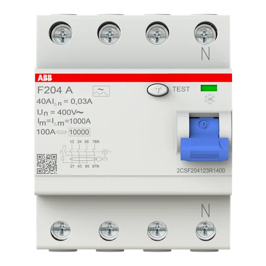 FI-Schutzschalter F204 A-40/0.03-L, 4-polig, F200