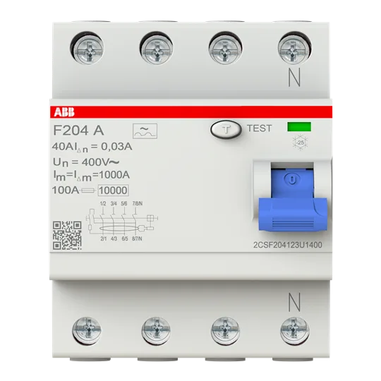 FI-Schutzschalter F204A-40/0.03L U, 4-polig, F200