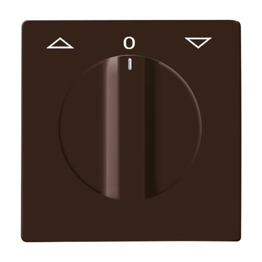 Zentralscheibe mit Aufdruck Symbol "Pfeile" und "0" für Jalousie, Drehknopf