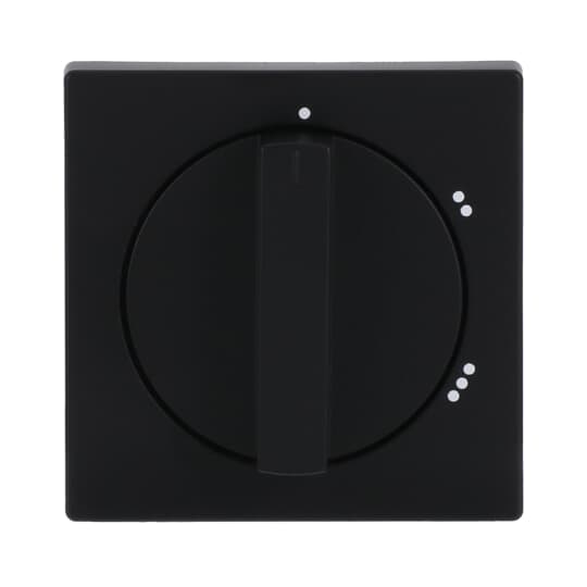 Zentralscheibe mit Drehgriff mit Aufdruck Symbol "1-2-3" für Stufenschalter