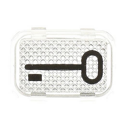 Tastersymbol, transparent Schlüssel