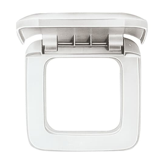 Abdeckrahmen mit Klappdeckel 1-fach