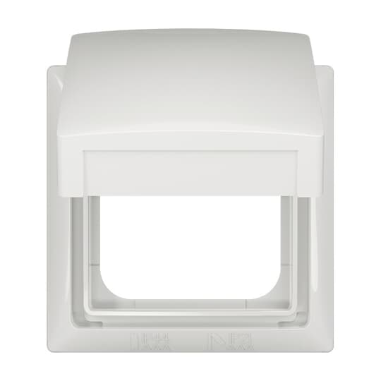 Abdeckrahmen mit Klappdeckel 1-fach