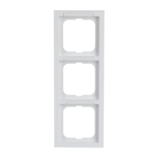 Abdeckrahmen mit Sichtfenster, senkrecht mit Beschriftungsfeld 3-fach