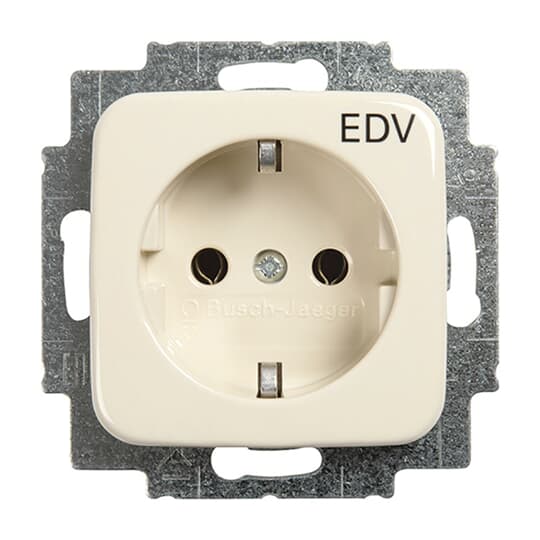 SCHUKO Steckdosen-Einsatz mit Aufdruck EDV