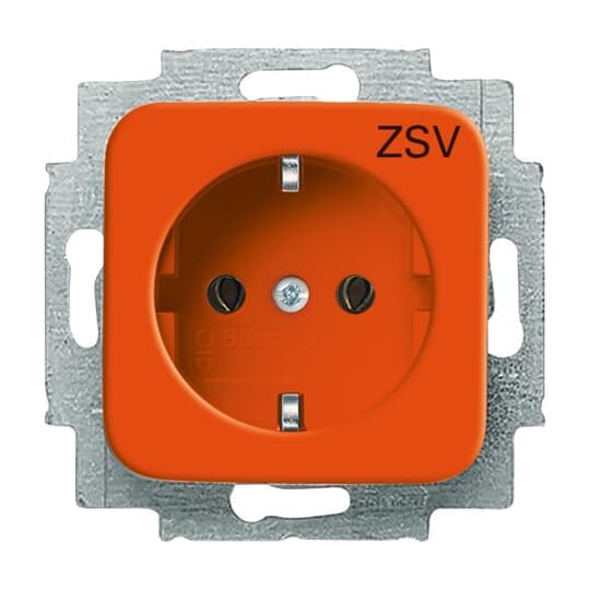 SCHUKO Steckdosen-Einsatz mit Aufdruck ZSV