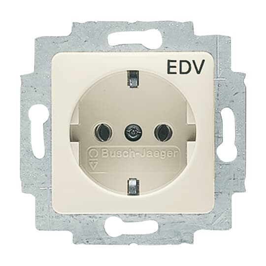 SCHUKO Steckdosen-Einsatz 50x50 mm mit Aufdruck EDV