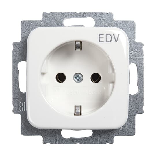 SCHUKO Steckdosen-Einsatz mit Aufdruck EDV