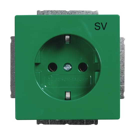 SCHUKO Steckdosen-Einsatz mit Aufdruck SV
