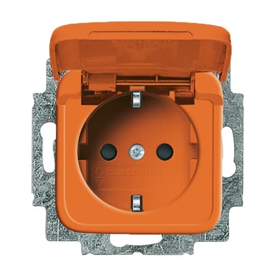SCHUKO Steckdosen-Einsatz Safety+ mit Klappdeckel