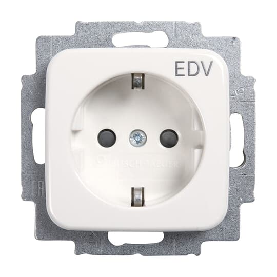 SCHUKO Steckdosen-Einsatz mit Aufdruck EDV Safety+