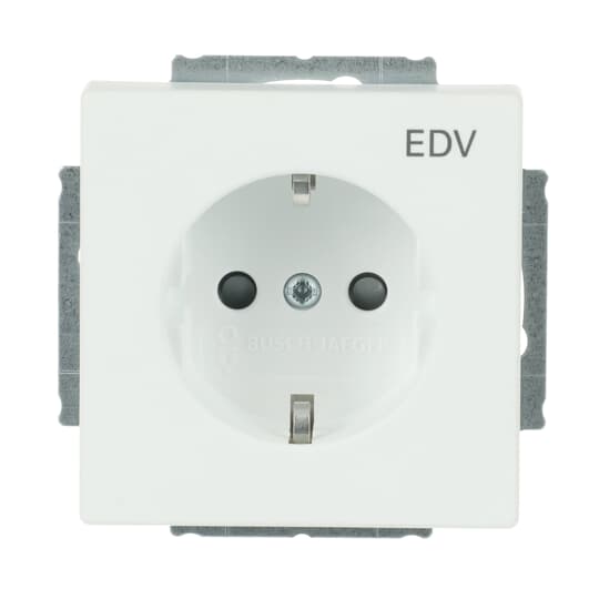 SCHUKO Steckdosen-Einsatz mit Aufdruck EDV Safety+