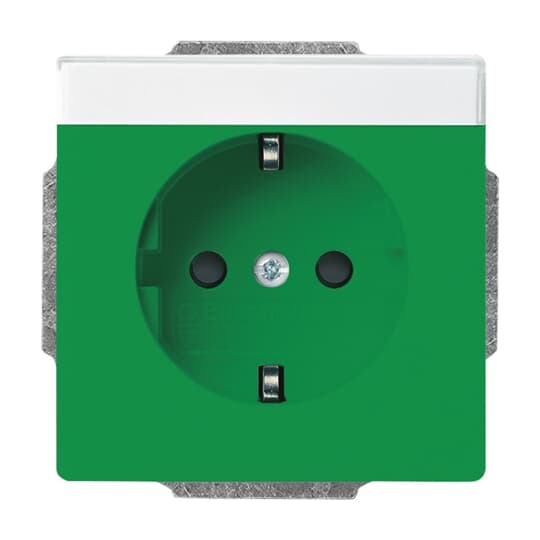 SCHUKO Steckdosen-Einsatz Safety+ mit Beschriftungsfeld