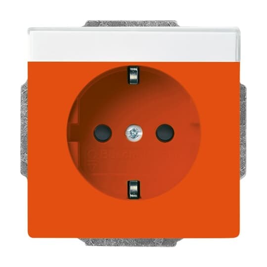 SCHUKO Steckdosen-Einsatz Safety+ mit Beschriftungsfeld