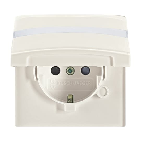 Steckdose m.Klapp- 20 EUGKBN-32-101 Deckel Allwetter IP44 weiß