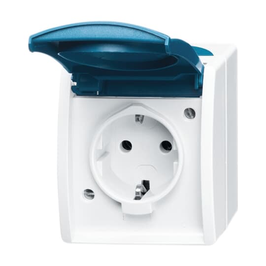 SCHUKO Steckdose mit Klappdeckel 16 A