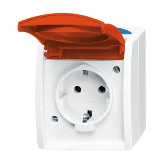 SCHUKO Steckdose mit Klappdeckel 16 A