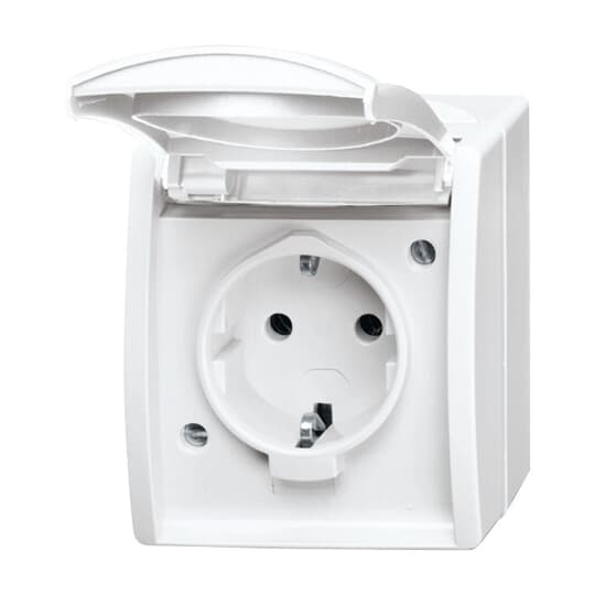 SCHUKO Steckdose mit Klappdeckel 16 A