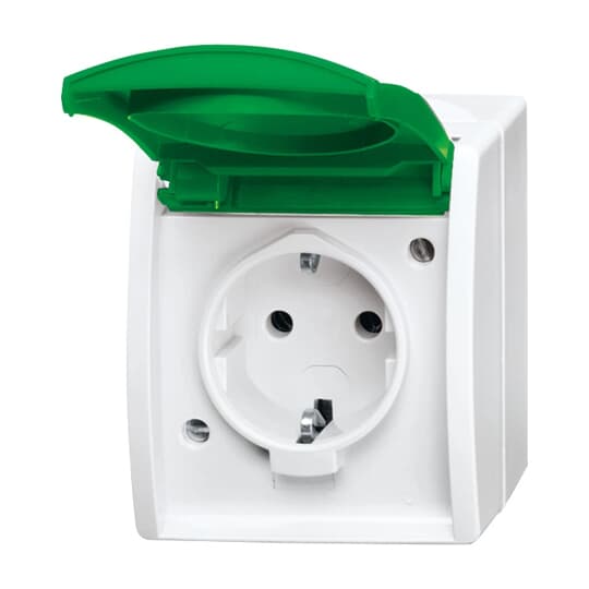 SCHUKO Steckdose mit Klappdeckel 16 A