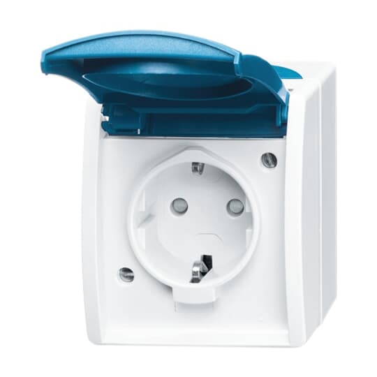 SCHUKO Steckdose Safety+ mit Klappdeckel 16 A