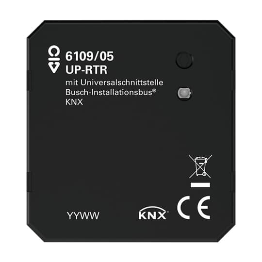Raumtemperaturregler mit Universaleingang, 5-fach, Unterputz, Heiz-/Kühlbetrieb