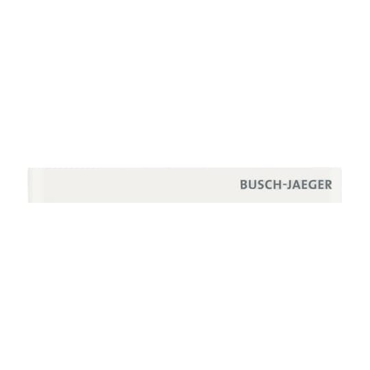 Abschlussleiste unten mit Temperaturfühler und Schriftzug Busch-priOn