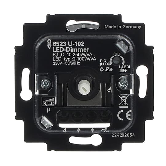 Busch-Drehdimmer UP, LED, 2-100 W