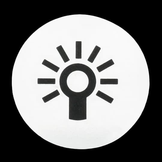 Abtastbares Symbol mit Symbol "Licht"