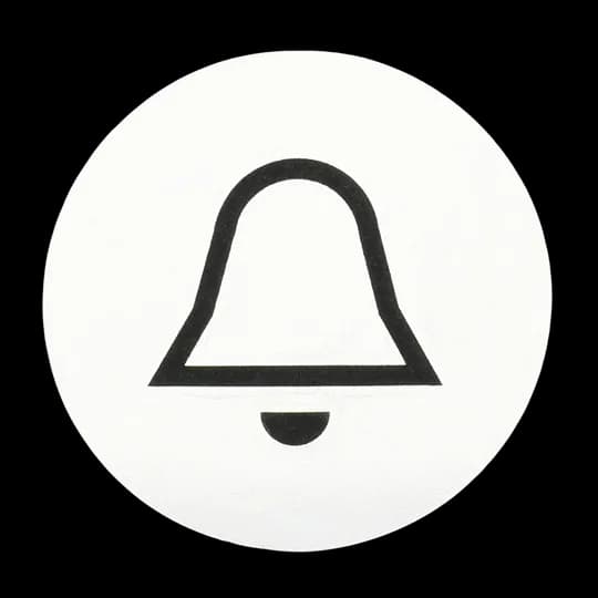 Abtastbares Symbol mit Symbol "Klingel"