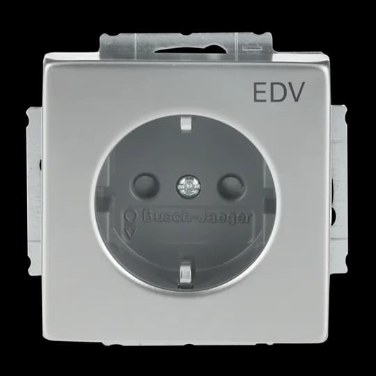 SCHUKO Steckdosen-Einsatz mit Aufdruck EDV Safety+