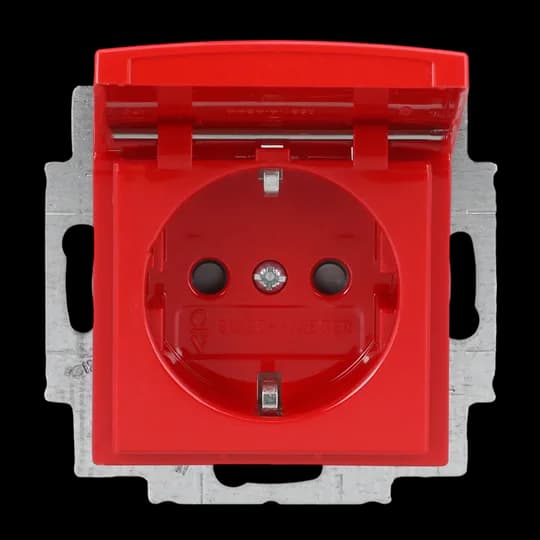 SCHUKO Steckdosen-Einsatz Safety+ mit Klappdeckel