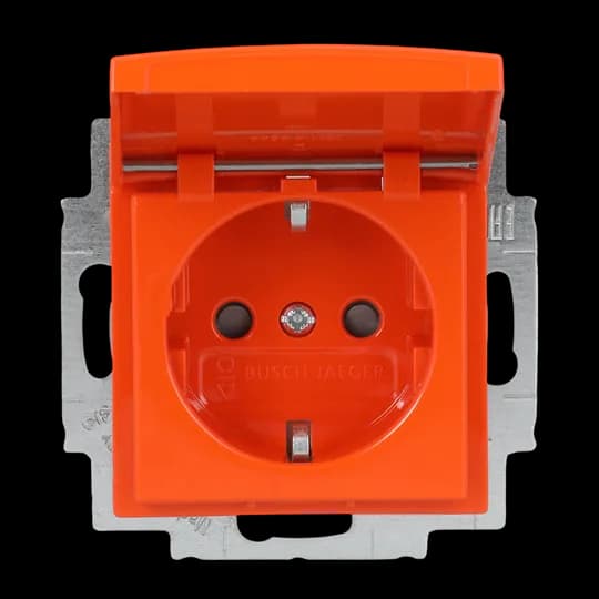 SCHUKO Steckdosen-Einsatz Safety+ mit Klappdeckel