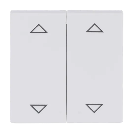 Wippe mit Aufdruck mit Symbol "Pfeil hoch/runter" KNX-Tasterankopplung