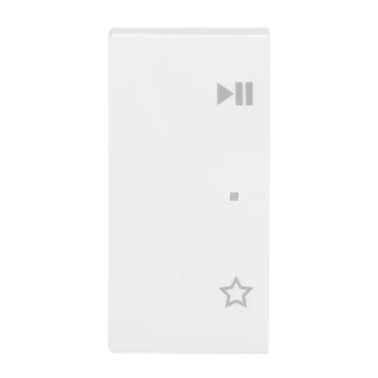 Wippe 2-fach links, mit Symbol "Play/Pause" Busch-balance SI