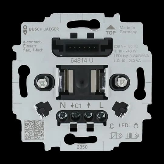 e-contact-Einsatz flex 1-fach 230 V