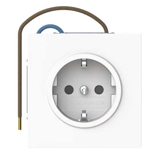 Busch-steplight SCHUKO Steckdosen-Einsatz Safety+ mit LED