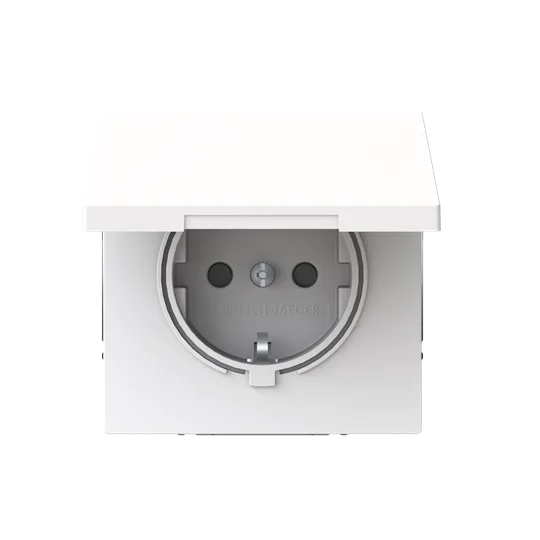 SCHUKO Steckdose Safety+ mit Klappdeckel ohne Spreize