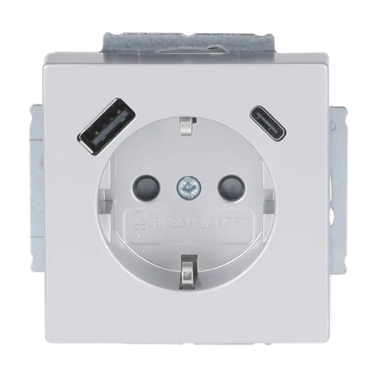 SCHUKO USB-Steckdosen-Einsatz Safety+ mit USB-A/C
