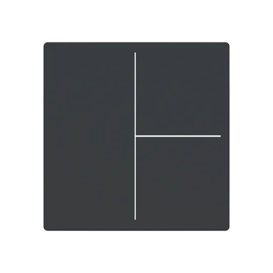Abdeckung, 3-fach, für Keypad, Format 63
