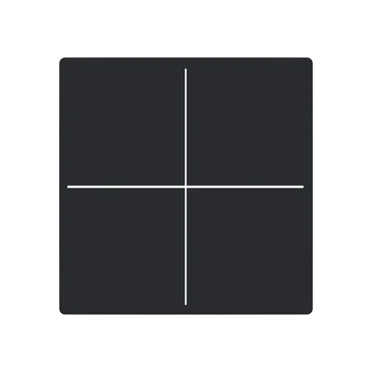 Abdeckung, 4-fach, für Keypad, Format 63