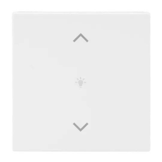 Abdeckung als Wippe 1-fach, mit Symbol "Dimmen", Format 63